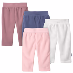 Gerber Baby Girl's 4-Pack Microfleece Pants  Pink