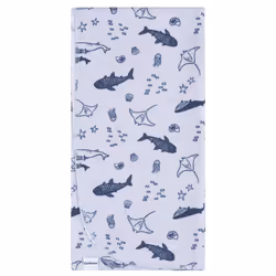 Gerber Unisex Baby 100% Cotton Flannel Receiving Blankets 30x30 Inches (Pack of 4)  Coastal Calm  One Size