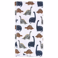 Gerber Unisex Baby 100% Cotton Flannel Receiving Blankets 30x30 Inches (Pack of 4)  Dino Time  One Size