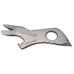 Gerber Gear Shard Keychain - Mutlitool Keychain with Bottle Opener  Screwdriver  and Wire Stripper - EDC Gear and Equipment - Silver