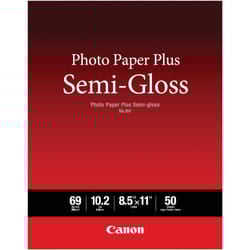 Canon Photo Paper Plus SemiGloss Letter Size 50 Sheets SG201 LTR