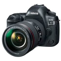 Canon EOS 5D Mark IV + EF 24-105mm f/4L IS II USM SLR Camera Kit 30.4 MP CMOS 6720 x 4480 pixels Black