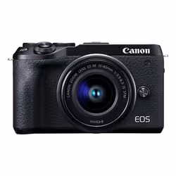 Canon EOS M6 Mark II + EF-M15-45mm, 32.5 MP, 6960 x 4640 pixels, CMOS, 4K Ultra HD, 361 g, Black