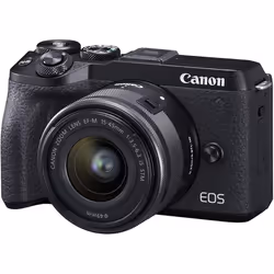 Canon EOS M6 Mark II + EF-M15-45mm SLR Camera Kit 32.5 MP CMOS 6960 x 4640 pixels Black