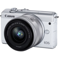 CANON EOS M200 White KIT EF-M 15-45mm F3.5-6.3 IS STM Silver