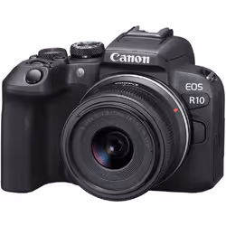 Canon EOS R10 Mirrorless Camera with RF-S 18-45mm IS STM Lens