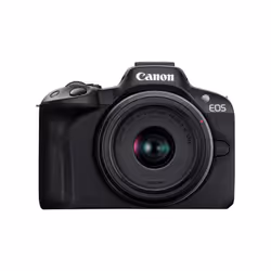Canon EOS R50, Black + RF-S 18-45mm F4.5-6.3 IS STM Kit, 24.2 MP, 6000 x 4000 pixels, CMOS, 4K Ultra HD, Touchscreen, Black