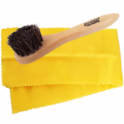 JobSite Genuine Horsehair Dauber Applicator Brush & Shoe Shine Polish Cloth