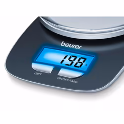 Beurer KS25 Kitchen Scales with Bowl and Illuminated Display