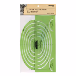 -Chartpak Ellipses Drafting Templates Large Isometric Ellipses 25 Ellipses Each