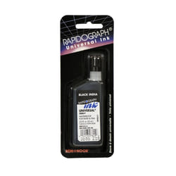 INK UNIVERSAL BLK 3/4OZ SQZ BT