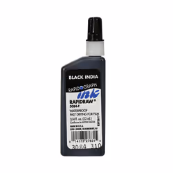 Koh-I-Noor Rapidraw Pigment-Based Ink  0.75 Oz Bottle  Black (3084F.BLA)