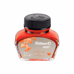 Pelikan 4001 Bottled Ink for Fountain Pens Brilliant Red 30ml 1 Each (301036)