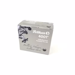 Pelikan 4001 Bottled Ink for Fountain Pens  Brilliant Black  62.5ml  1