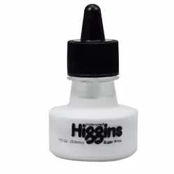 Chartpak Higgins Super White Pigmented Drawing Ink  1 Ounce Bottle (44100) 457081