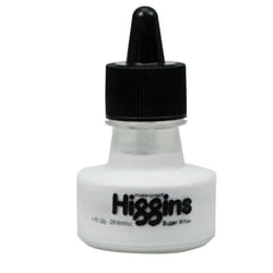 Chartpak Higgins Super White Pigmented Drawing Ink  1 Ounce Bottle (44100) 457081