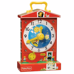 Schylling Teaching Clock, Toy musical box, 1 yr(s), Multicolour