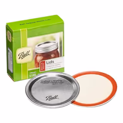 Ball Regular Mouth Lids for Glass Mason Jars  Used for Canning  Pickling  Juice  Jam  Jelly 12-Count  Pack of 1 12-Lids Total