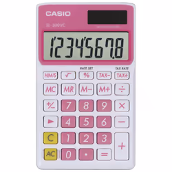 Casio SL-300VC Standard Function Calculator  Pink