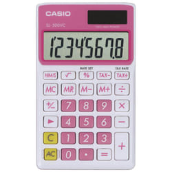 Casio SL-300VC Standard Function Calculator  Pink