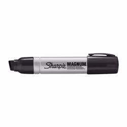 SHARPIE Magnum Permanent Marker | Oversized Chisel Tip  Great for Poster Boards  Black  12 Count