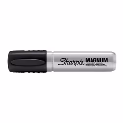 SHARPIE Magnum Permanent Marker | Oversized Chisel Tip  Great for Poster Boards  Black  12 Count