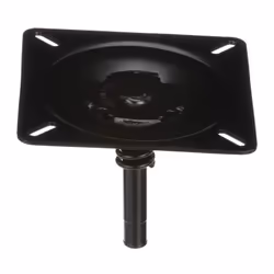 Attwood 1002 LockN-Pin 3/4" Pin Seat Mount - Zinc Plated Steel, 2-3/4" Steel Pin with Spring
