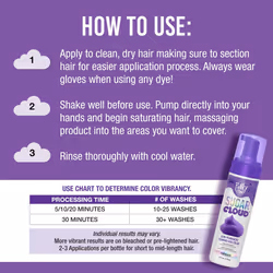 Punky Sugar Cloud  Semi-Permanent Foaming Hair Color  Poprock  6 fl oz.