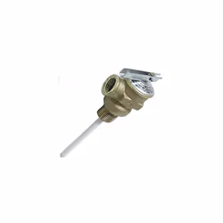 Camco 10421 1/2"""" Temperature and Pressure Valve with 4"""" Probe