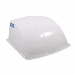 Camco RV Roof Vent Cover | Designed to Allow Fresh Air Ventilation and Light into the RV | White (21014)