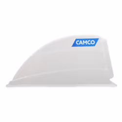 Camco RV Roof Vent Cover | Designed to Allow Fresh Air Ventilation and Light into the RV | White (21014)
