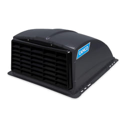 Camco Standard Roof Vent Cover  Opens for Easy Cleaning  Aerodynamic Design  Easily Mounts to RV with Included Hardware-Smoke (40453)