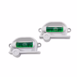 Camco Retro RV Level  2 Pack - Provides Front-to-Back or Side-to-Side Leveling of your RV - Can be Screw-Mounted or Mounted w ...