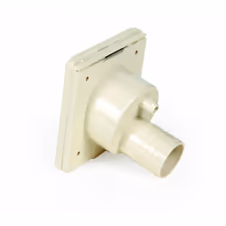 Camco RV Fill Spout with Door | Easy to Install | Colonial White 37102
