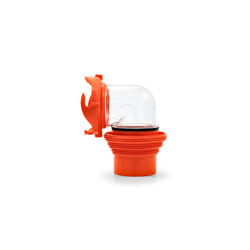 RhinoFlex Clear RV Sewer Hose Elbow with 4-in-1 Adapter (39736)