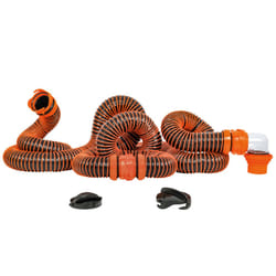 Camco RhinoEXTREME 20ft RV Sewer Hose Kit, Includes Swivel Fitting and Translucent Elbow with 4-In-1 Dump Station Fitting, Crush Resistant, Storage Ca
