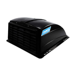 Camco 21015 Black Standard Roof Vent Cover  Opens for Easy Cleaning  Aerodynamic Design  Easily Mounts to RV with Included Hardware (40443)