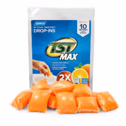 Camco TST MAX Orange RV Toilet Treatment Drop-Ins *10-Pack