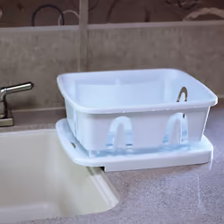 Camco 43511 Mini Dish Drainer  White  EA