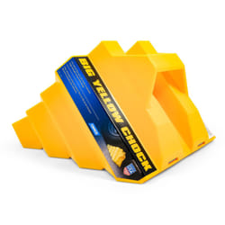 Camco Heavy Duty Big Yellow Chock - Helps Keep Your Trailer in Place So You Can Re-Hitch  Honeycomb Design for Extra Strength and Durability (44419)