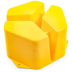 Camco Yellow Stabilizer Jack Support - Provides a Sturdy  Durable Surface for Stabilizer Jacks | Offers 7"" of Lift| Constructed with Durable UV Resis