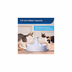 Drinkwell Adjustable 360 Plastic Pet Fountain, BPA-Free Drinking Fountain for Cats and Dogs, No Splash or Spills