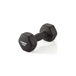 York Fitness Barbell Neo Hex Single Free Weight Dumbbell Exercise Equipment, 7Kg