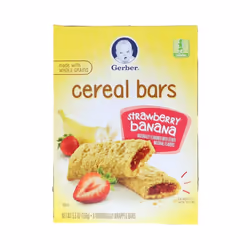 Gerber, 8 Soft Baked Grain Bars, 12+ Months, Strawberry Banana