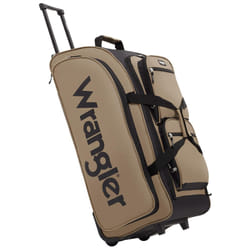 Wrangler Wesley Rolling Duffel Bag  Tannin  Large 30-Inch
