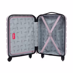 Wrangler Hardside Carry-On Spinner Luggage  Lilac  20-Inch