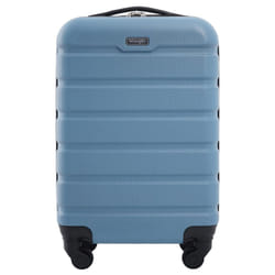 Wrangler Hardside Carry-On Spinner Luggage  Blue Heaven  20-Inch