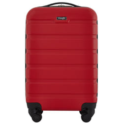 Wrangler Hardside Spinner Carry-On Luggage  Salsa Red  22-Inch