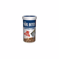 Fluval Bug Bites Tropical Flakes Fish Food 90g Natural Colour
