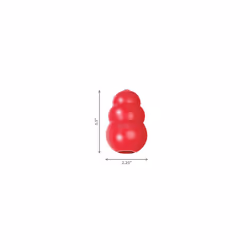 KONG Classic Stuffable Dog Toy - Fetch & Chew Toy for Dogs - Treat-Filling Capabilities & Erratic Bounce for Extended Play Time - Durable Natural Rubb